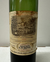 Chateau Lafite Rothschild C.1959, Alexis Lichine, Half Bottle - $20K APR w/CoA! APR57