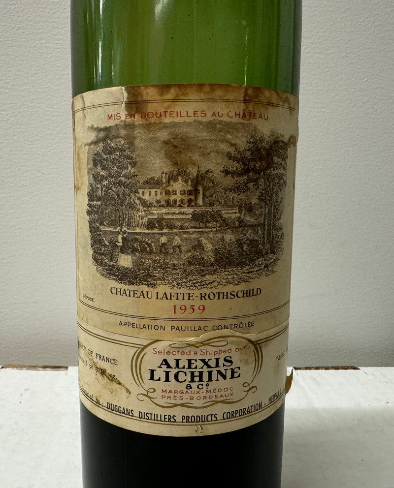 Chateau Lafite Rothschild C.1959, Alexis Lichine, Half Bottle - $20K APR w/CoA! APR57