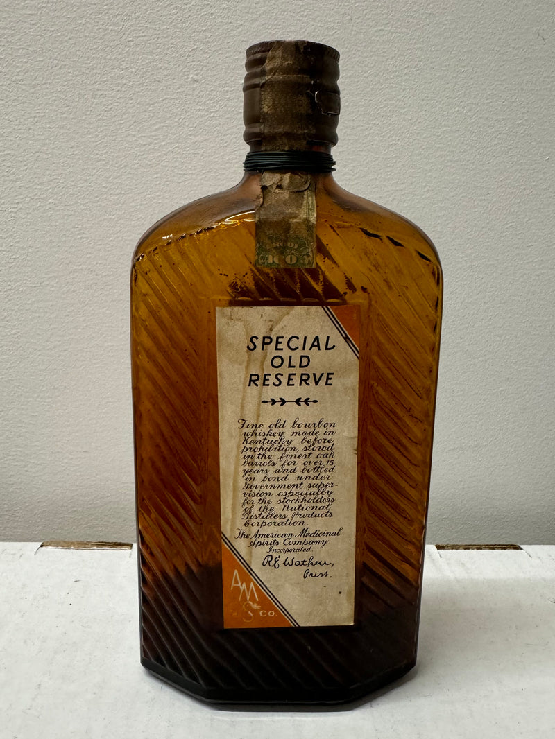 American Medicinal Spirits company, Special Old Reserve 1917- $15K APR w/CoA APR 57