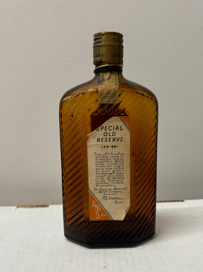 American Medicinal Spirits company, Special Old Reserve C.1917- $15K APR w/CoA!! APR 57