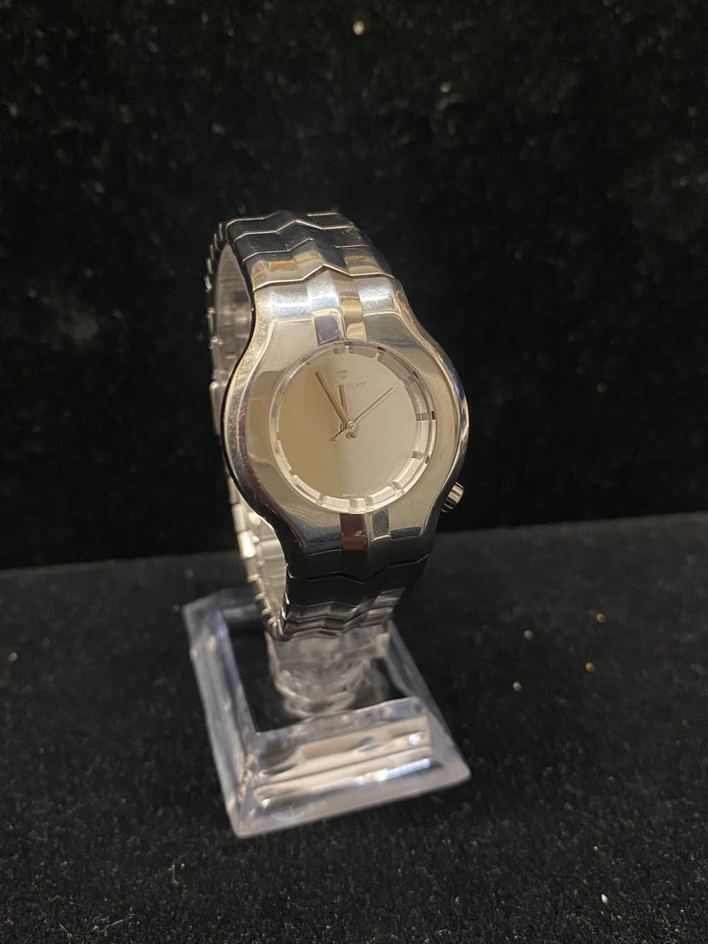 Tag Heuer Mirrored Platinum Dial High Polished Ladies Watch 8K APR