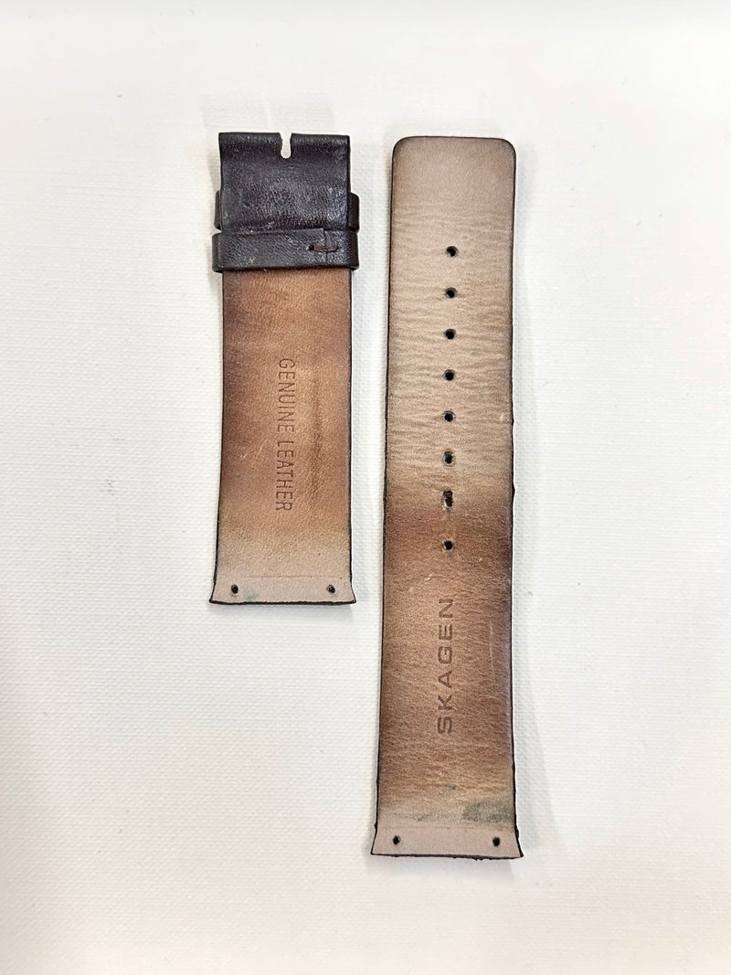 SKAGEN Brown Genuine Leather Watch Strap - $300 APR w/ CoA! APR 57