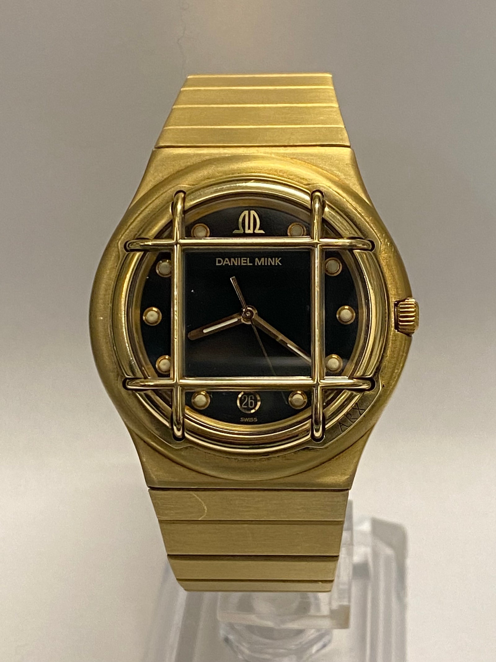 DANIEL MINK Men s Watch ARX 18K Yellow Gold Caged Case