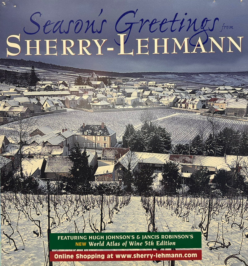 Vintage Sherry Lehmann Winter Greeting Poster, One of a Kind  - $20K APR w/CoA APR 57