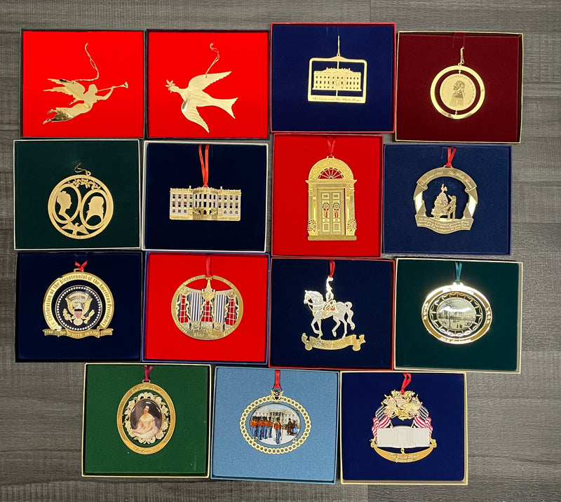 Lot Of The White House Historical Association Christmas Ornaments 1981-1995 - $2K APR w/CoA APR57