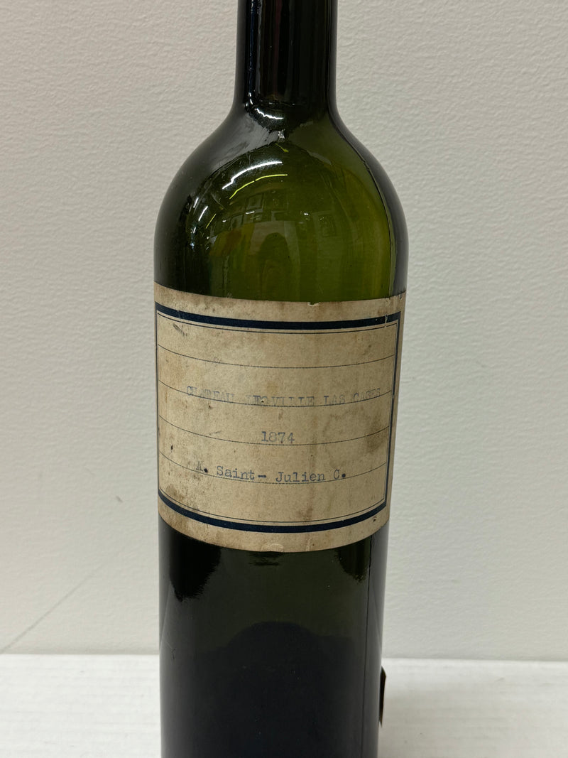 Rare 1874 Château Léoville-Las Cases Empty Bottle Sherry Lehmann- $40K APR w/CoA APR 57