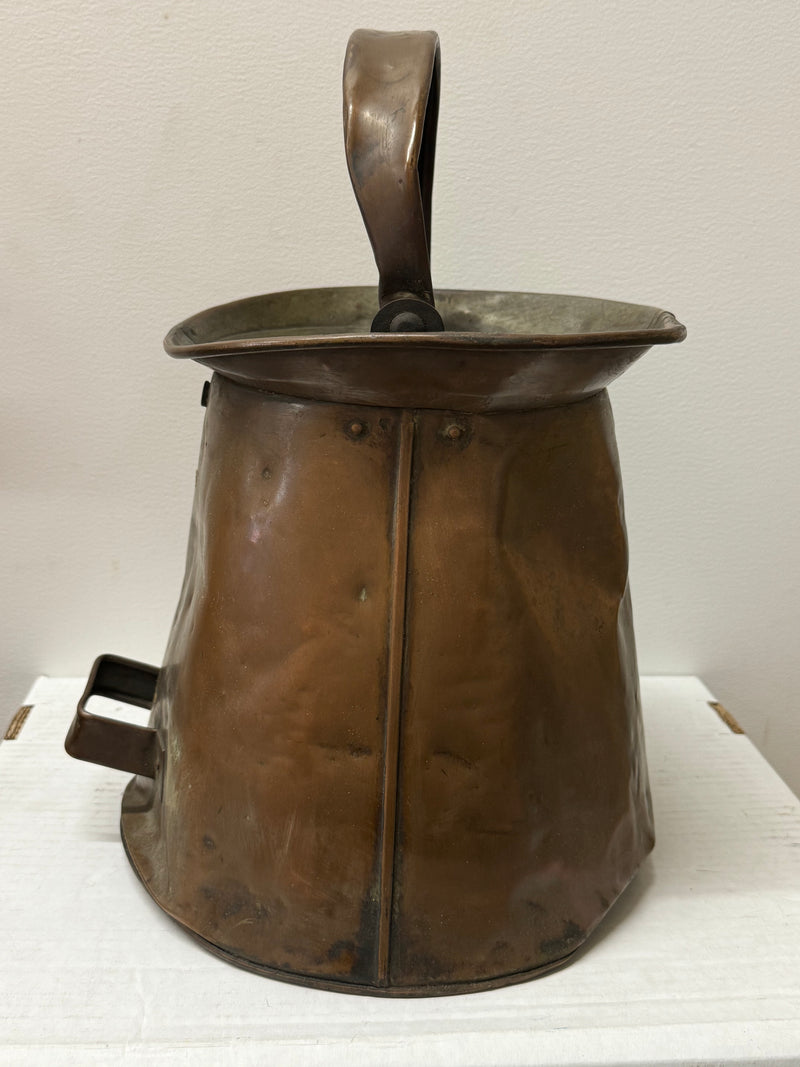 Rare Late 1800s Handmade Copper Coal Bucket from Sherry Lehmann - $30K APR w/CoA APR 57