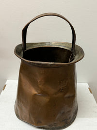 Rare Late 1800s Handmade Copper Coal Bucket from Sherry Lehmann - $30K APR w/CoA APR 57