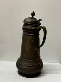 Antique 1800s Handmade Pewter Jug Piece, Sherry Lehmann  - $8K APR w/CoA APR 57