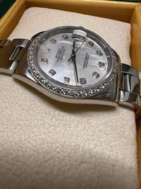 ROLEX OYSTER PERPETUAL DATEJUST BEAUTIFUL 75 DIAMONDS WATCH - $30K APR w/ COA!!! APR 57