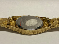 SEIKO Unique Solid Gold Nugget Style Bracelet Design Men's Watch- $15K APR w/COA APR57