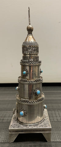 Sterling Silver C.1950’s Spice Tower/Besamim Havdalah Judaica - $10K APR w/CoA APR57