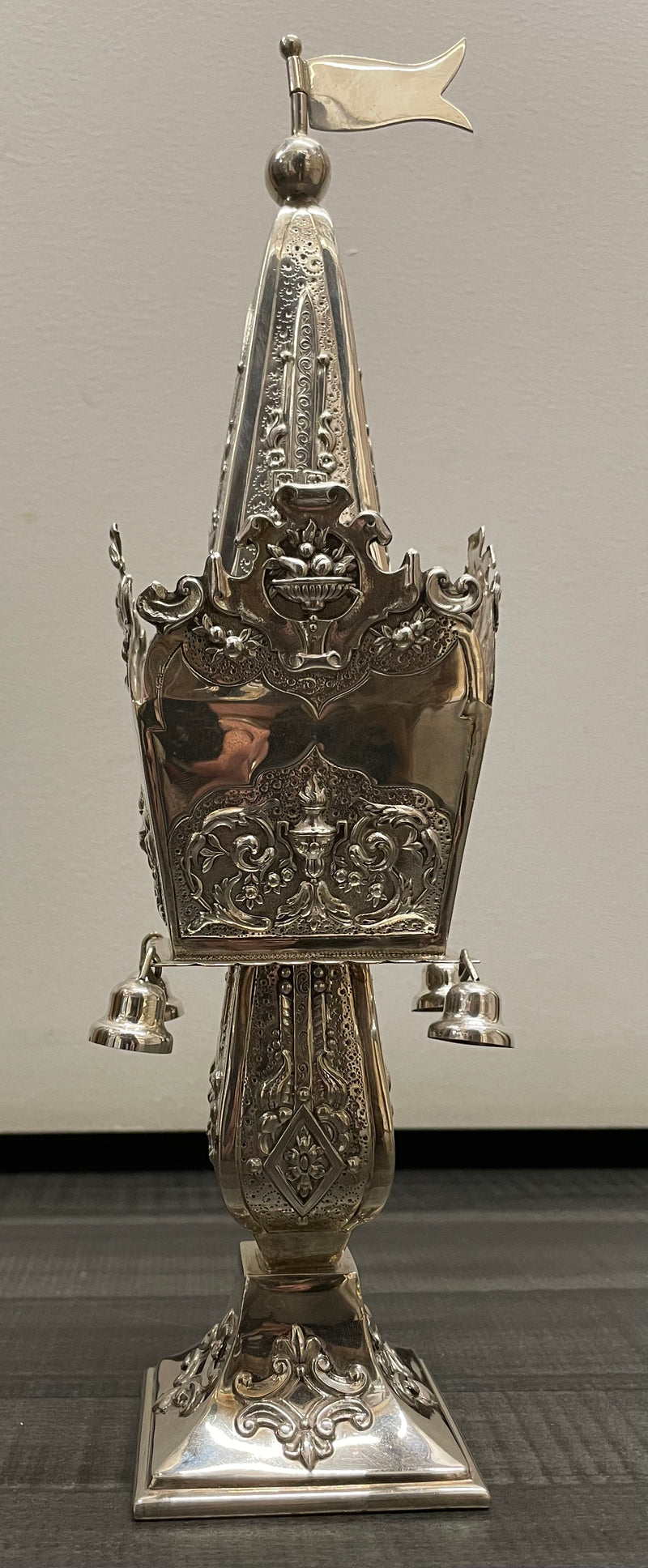 C.1930’s Portugal 833 Silver Spice Tower/Besamim Havdalah Judaica - $15K APR w/CoA APR57