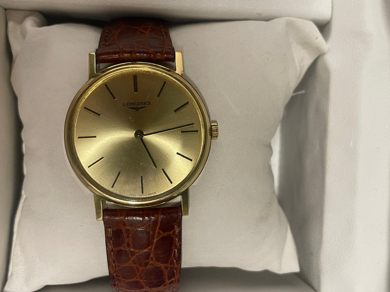 Longines 18K Yellow Gold Classic Design Men s Watch 13K APR w C