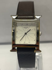 HERMES Beautiful & Unique Stainless Steel w/ Silver Tone Dial - $6K APR w/ COA!! APR 57