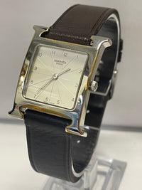 HERMES Beautiful & Unique Stainless Steel w/ Silver Tone Dial - $6K APR w/ COA!! APR 57