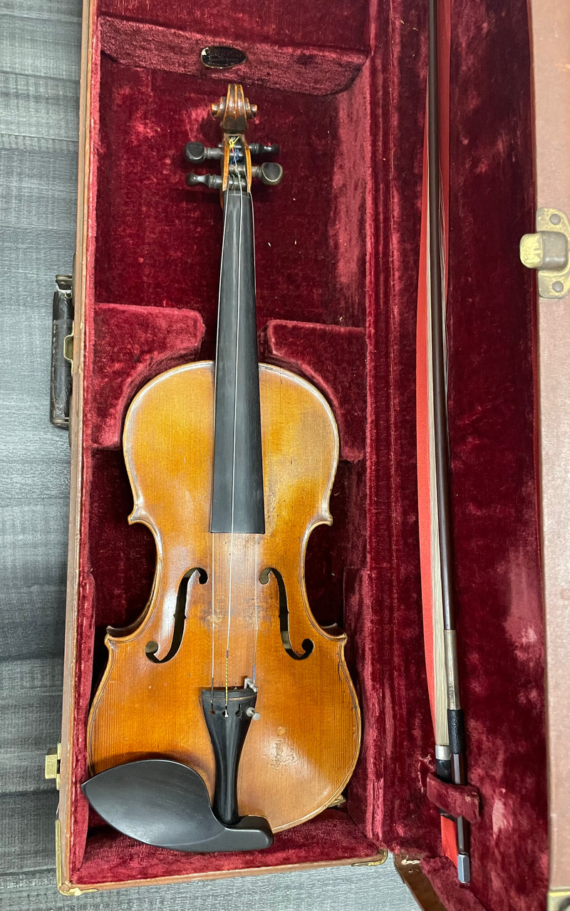Vintage C.1900 s Violin For Repair With Vintage Roth Glasser Bow 2K APR w CoA