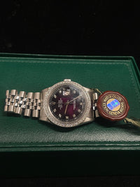 Rolex Datejust Watch: Stainless Steel, Diamond Dial & Bezel,- $30K APR w/ COA!!! APR57