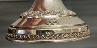 C.1950 Filigree 925 Sterling Silver Chanukah Menorah Judaica - $15K APR w/CoA APR57