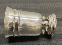 Vintage 925 Sterling Silver Kiddush Cup Shabbat Judaica - $5K APR w/CoA APR57