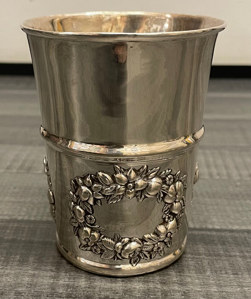 C. 1890 Sterling Silver Kiddush Cup Shabbat Judaica - $6K APR w/CoA APR57