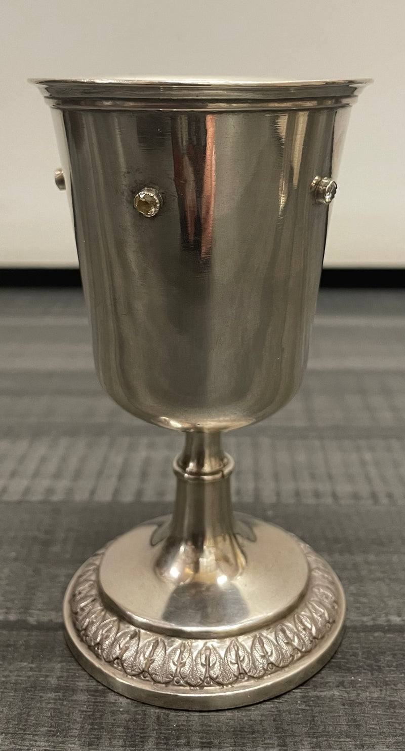 C. 1860 Sterling Silver Kiddush Cup Shabbat Judaica - $13K APR w/CoA APR57