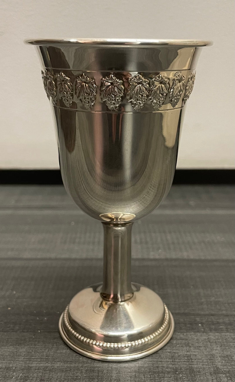 Vintage Hazorfim Sterling Silver Kiddush Cup Shabbat Judaica - $5K APR w/CoA APR57