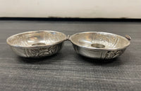 C. 1940’s 835 Silver Traveling Shabbat Candle Holders Judaica - $4K APR w/CoA APR57