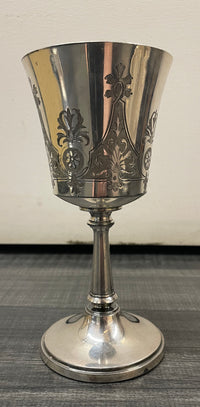 C. 1880 Triple Silver Plated Simpson Hall Miller & Co Kiddush Cup -$5K APR w/CoA APR57