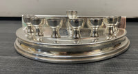 C. 1890 Silver Plated Chanukah Menorah Judaica - $6K APR w/CoA APR57