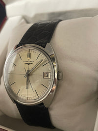 Longines Vintage 1960s Men’s Watch, White Gold Style,-Large Case- $10K APPRAISAL & CERTIFICATE OF AUTHENTICITY APR57