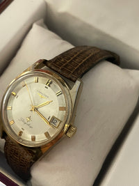 Longines Gold-Tone Men’s Watch, Sunburst Dial, Vintage Lizard- $6K APR w/ COA!!! APR57