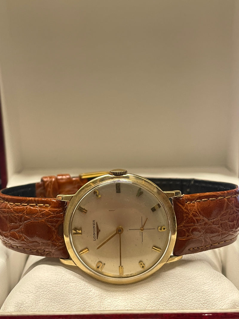 Longines: Solid Yellow Gold Watch, Unisex, Off-White Dial,  - $8K APR w/ COA!!!! APR57