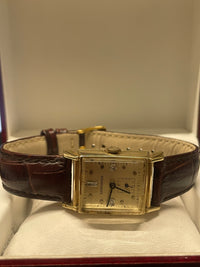 Longines Vintage 1940s Tank Watch: Solid Gold, Diamond Dial,  - $10K APR w/ COA! APR57