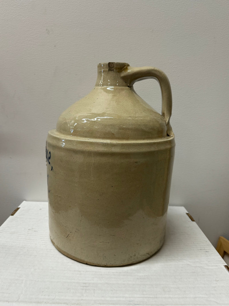 Antique Advertising Jug M. Barone, New Jersey, Sherry Lehamnn - $10K APR w/CoA! APR 57