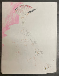 C.1980’s Yves Saint Laurent Fashion Drawing With Envelope - $20K APR w/CoA APR57