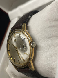 Tissot Visodate Vintage 1950s UnisexWatch with Brown Lizard Strap $4K APR w/ COA! APR57