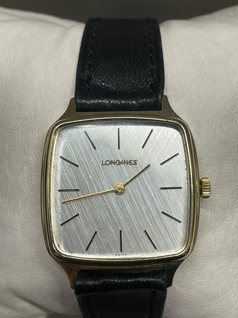 Longines Vintage 1960s Men’s Gold Watch with Black Leather - $13K APR w/ COA!!!! APR57