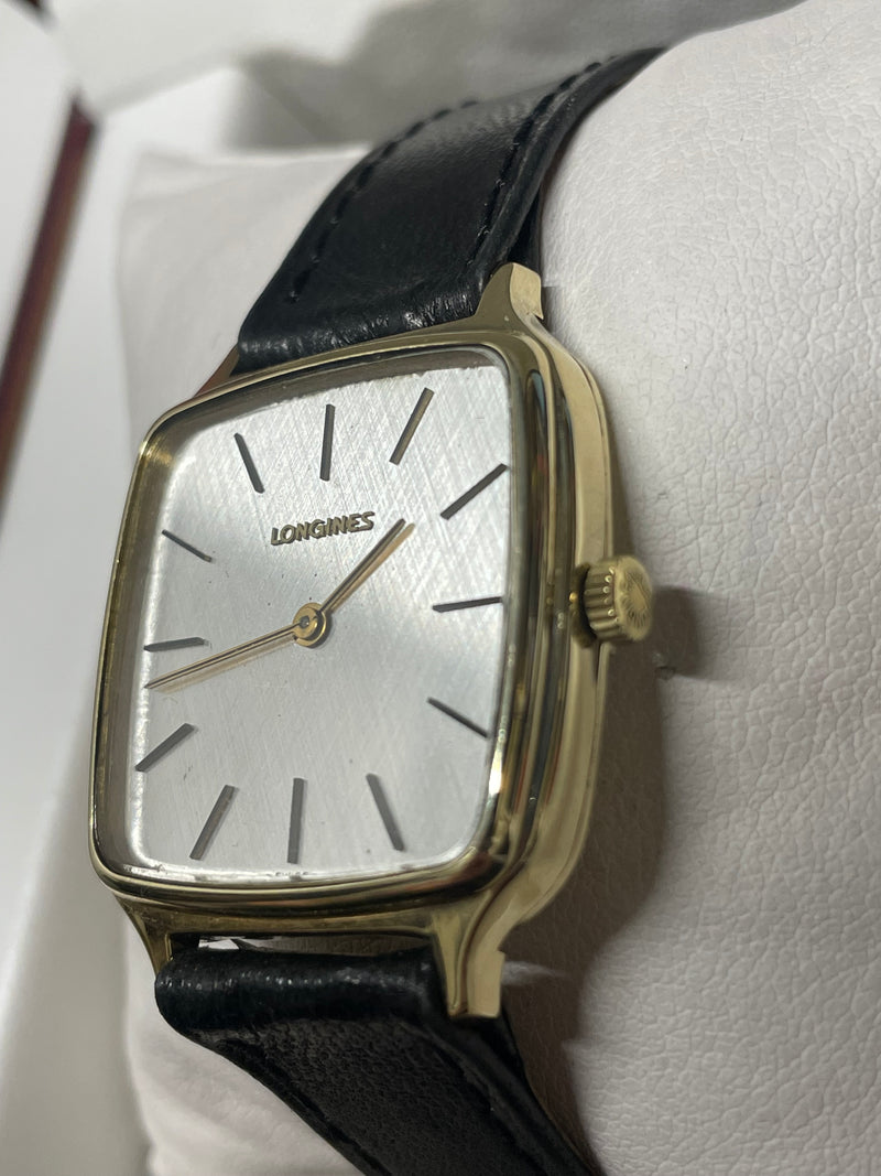 Longines Vintage 1960s Men’s Gold Watch with Black Leather - $13K APR w/ COA!!!! APR57