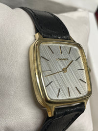 Longines Vintage 1960s Men’s Gold Watch with Black Leather - $13K APR w/ COA!!!! APR57