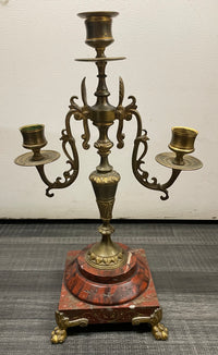 Pair of Late C. 1800’s Victorian French Style Brass Candelabra’s - $20K APR w/CoA APR57