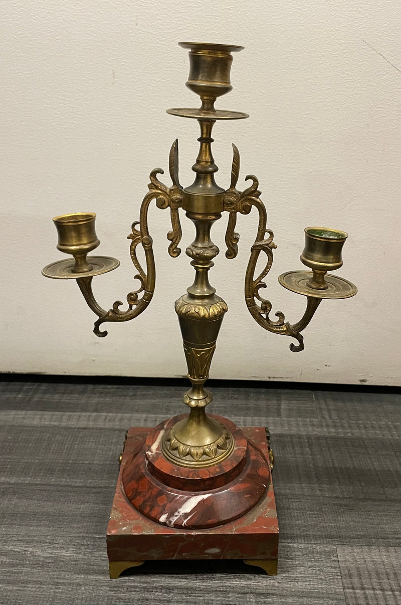 Pair of Late C. 1800’s Victorian French Style Brass Candelabra’s - $20K APR w/CoA APR57