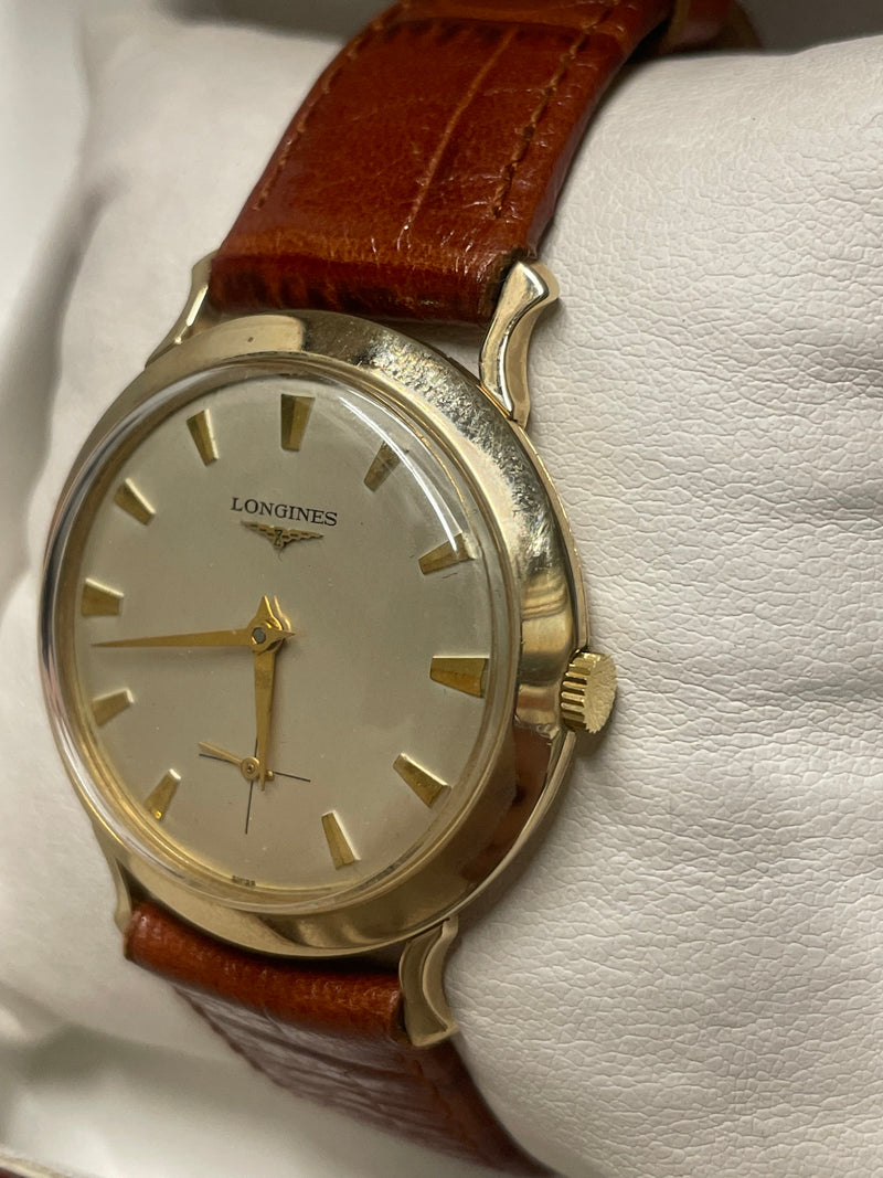 Longines 10K Gold-Filled Watch with Unique Curved Lugs, Gift - $7K APR w/ COA!!! APR57