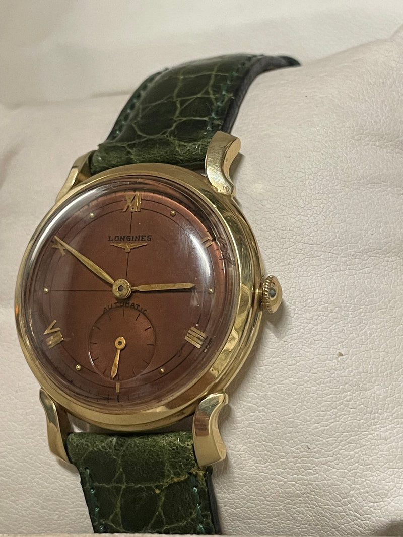 Longines Swiss Vintage 1940s Unisex Gold Watch with Rose Dial - $13K APR w/ COA! APR57