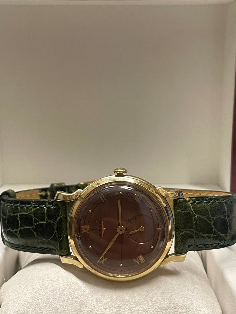 Longines Swiss Vintage 1940s Unisex Gold Watch with Rose Dial - $13K APR w/ COA! APR57