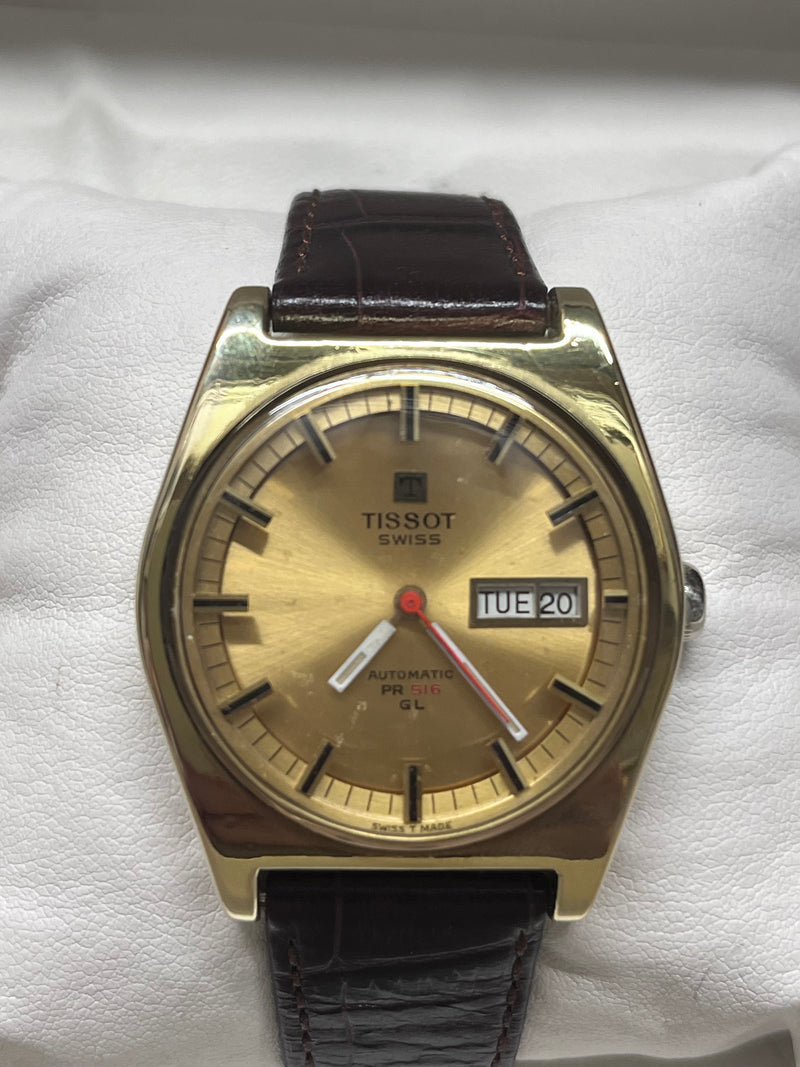 TISSOT Gold Toned 1950s Incredibly Beautiful Men's Wristwatch - $6K APR w/ COA!! APR 57