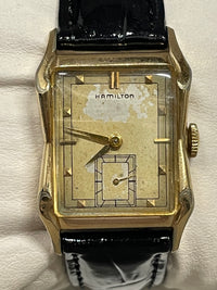 Hamilton Vintage 1940s 10K GF Cushion Case Watch, Rare Design- $6.5K APR w/ COA! APR57