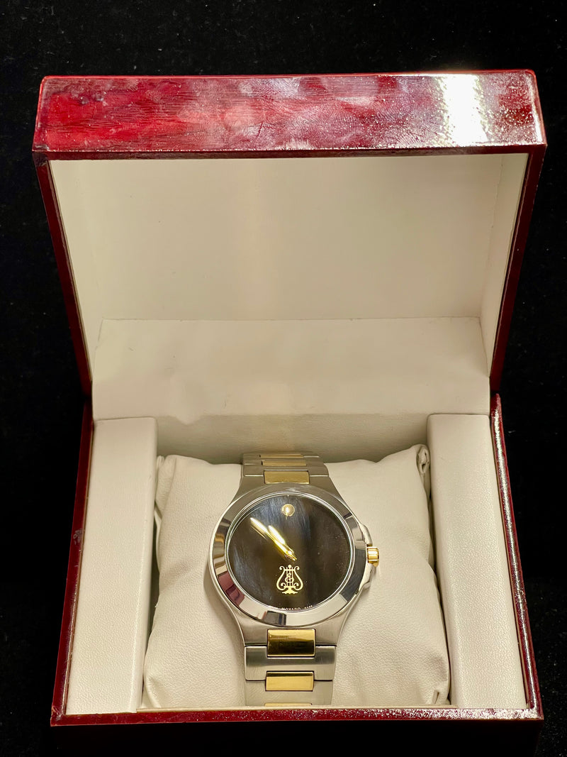 Movado Museum Rare Lancaster School of Music Emblem Men's Watch - $10K APR w/COA APR 57