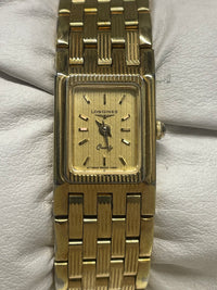 Longines Ladies Gold-Tone Watch, New Condition, Gold Dial - $5K APR w/ COA! APR57