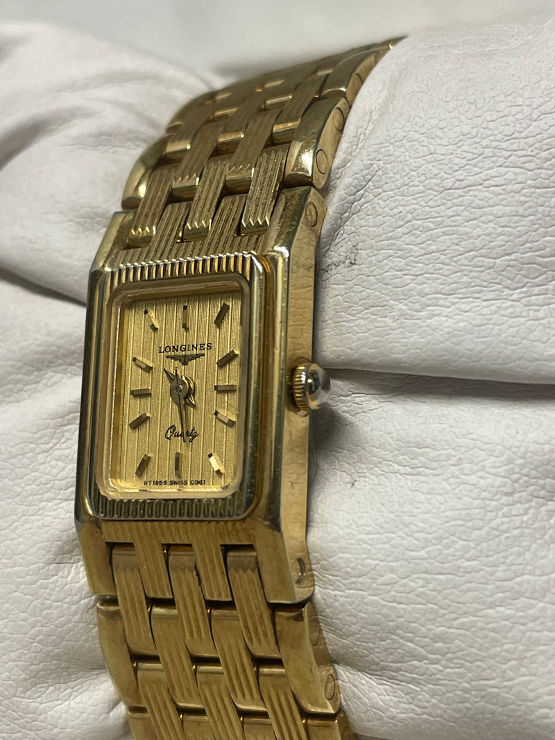 Longines Ladies Gold-Tone Watch, New Condition, Gold Dial - $5K APR w/ COA! APR57